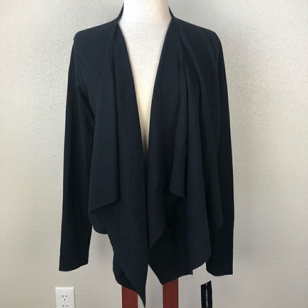 NWT Black Luciano Dante Cardigan Sweater Top